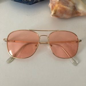 Funky pink sunglasses!